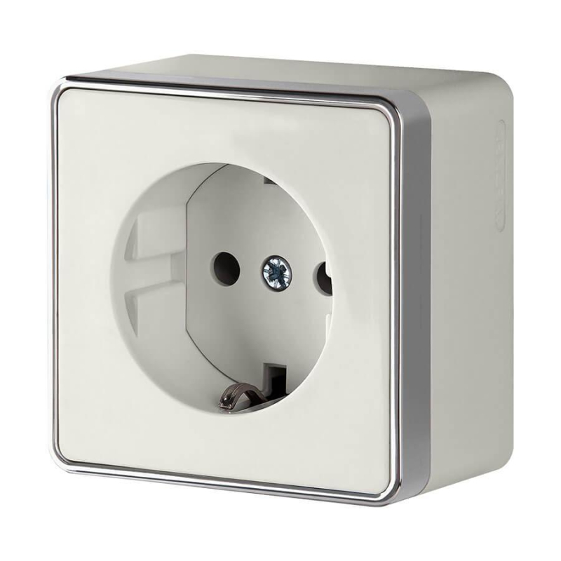 Розетка с заземлением и шторками Werkel Gallant слоновая кость W5071103 4690389164538 4690389164538 - магазин электротехники Electroshop