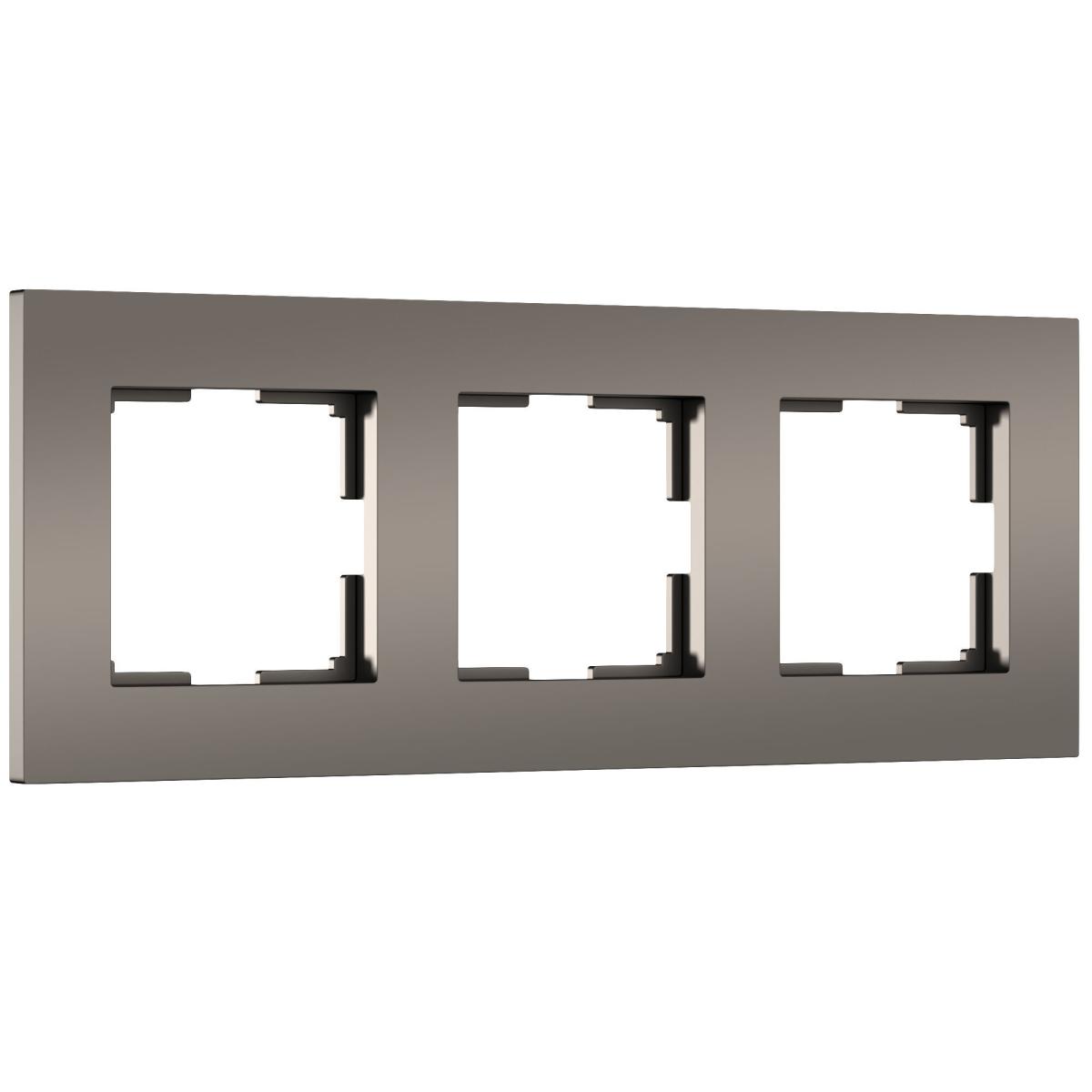 Рамка на 3 поста Werkel Slab 4690389193453 W0032963 a062814 4690389193453 - магазин электротехники Electroshop
