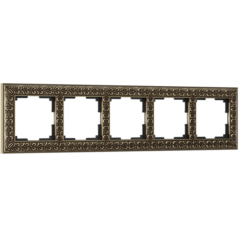 Рамка Werkel Antik на 5 постов бронза WL07-Frame-05 4690389063657 4690389063657 - магазин электротехники Electroshop