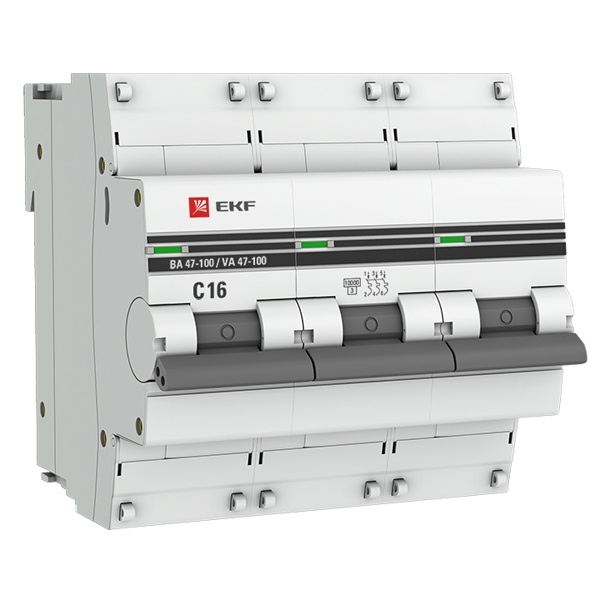 Автоматические выключатели ВА47-100 PROxima EKF с характеристикой C (до 125A) 10kA - магазин электротехники Electroshop