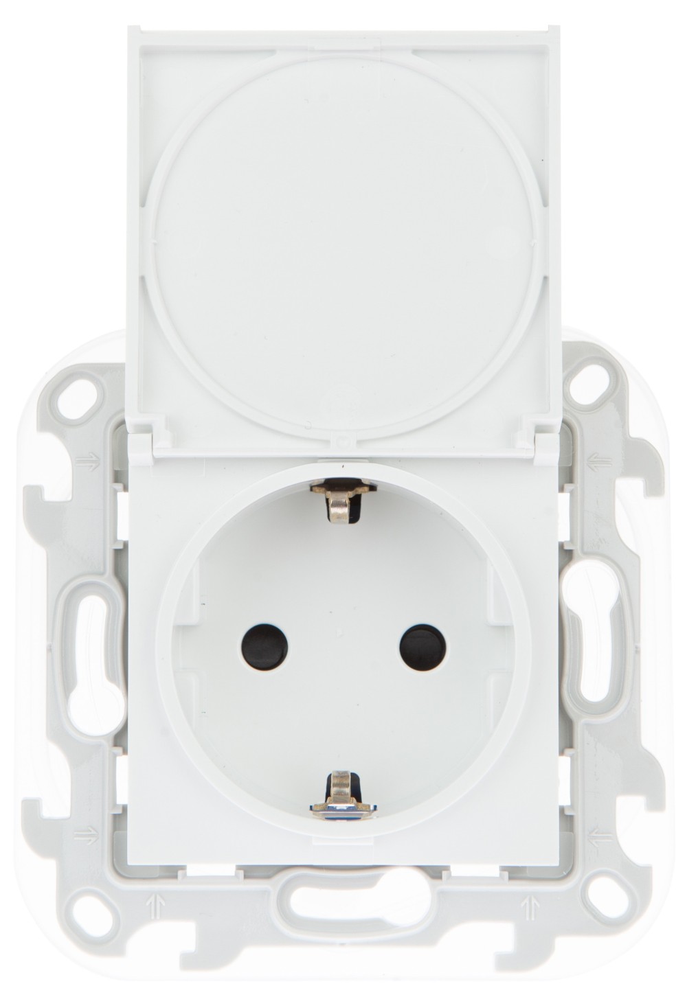 Розетка 2К+З Schuko IP44 Simon 24 Harmonie белый 2450448-030 2450448-030 - магазин электротехники Electroshop