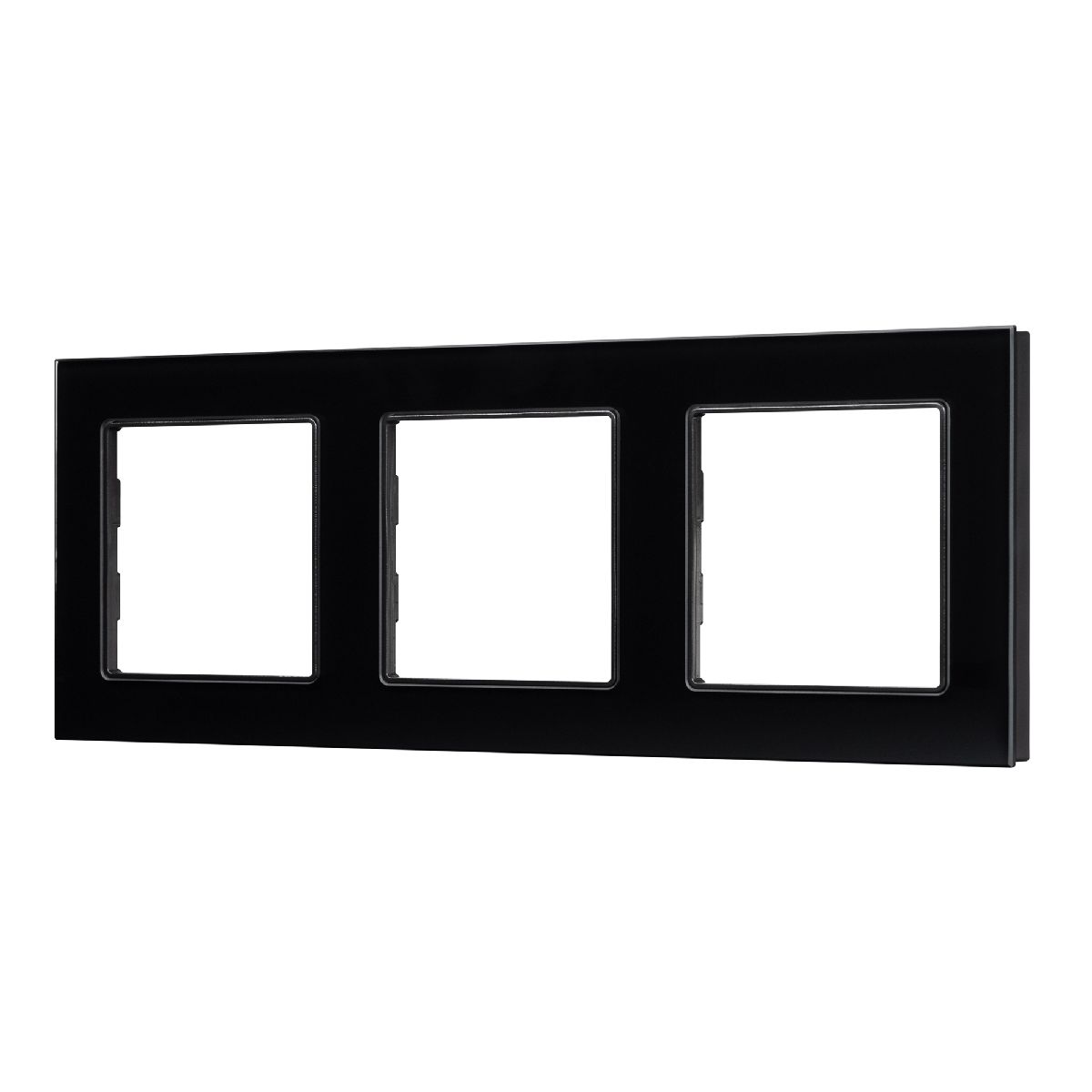 Рамка трехместная Arlight FRM-GLARE-GS-3-BK 043800 043800 - магазин электротехники Electroshop