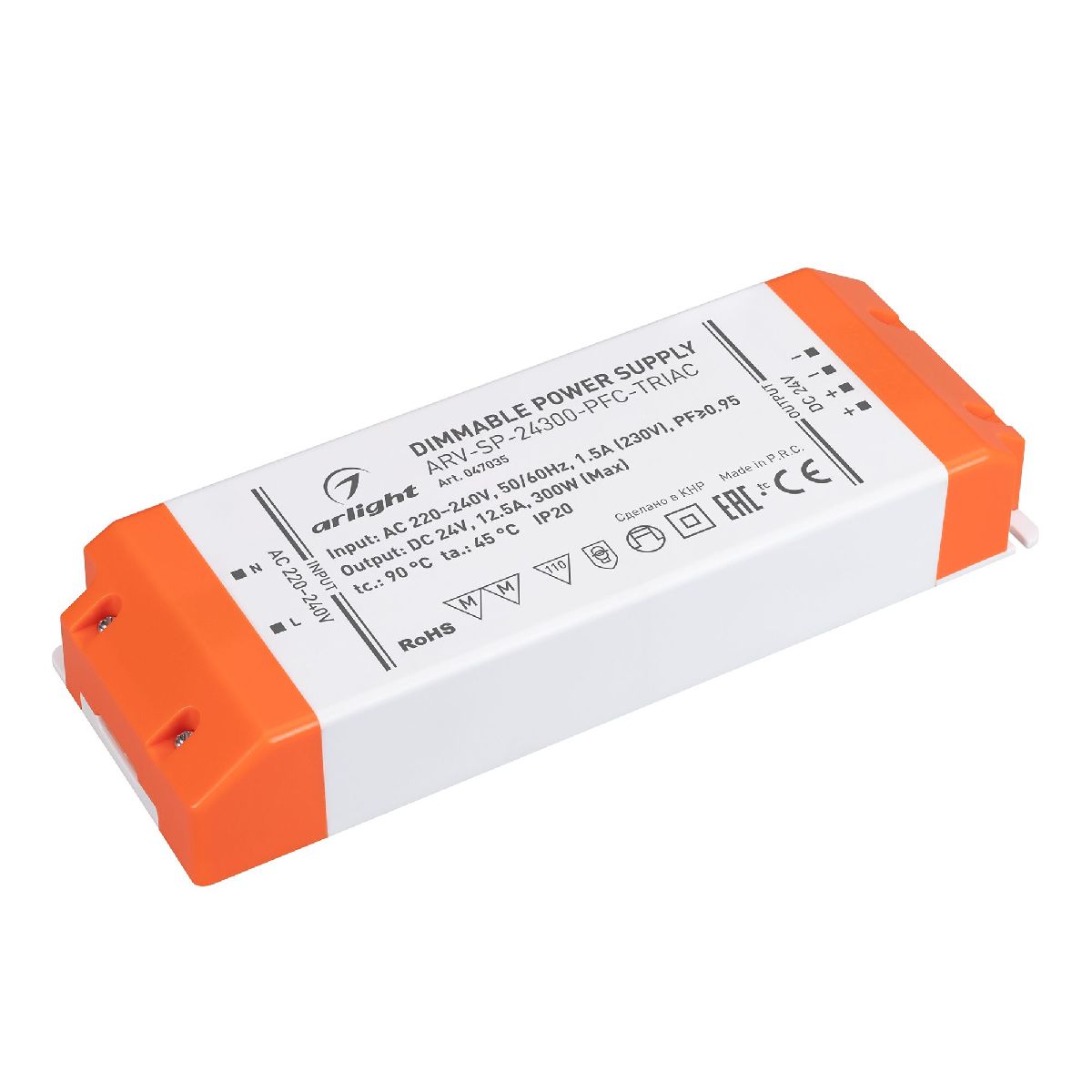 Блок питания Arlight ARV-SP-24300-PFC-TRIAC (24V, 12.5A, 300W) 047035 047035 - магазин электротехники Electroshop
