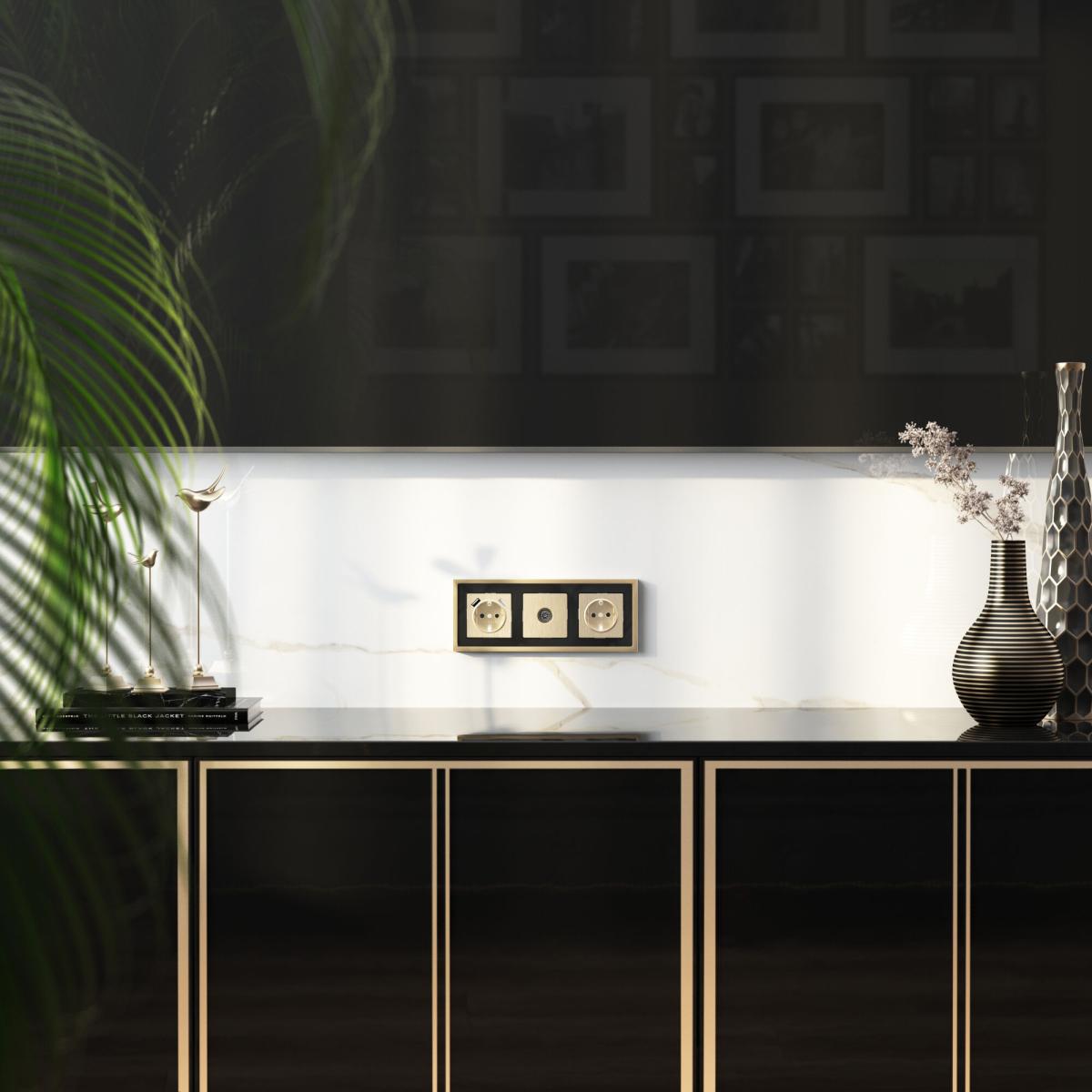 Накладка для розетки USB Werkel шампань рифленый W1179510 4690389160592 4690389160592 - магазин электротехники Electroshop
