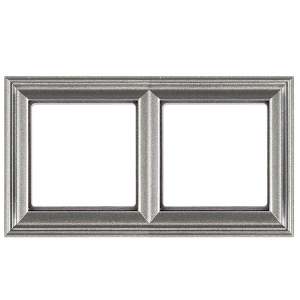 Рамка 2-ая для вертикальной и горизонтальной установки Jung ECO Profi Deco Алюминий EPD482AL EPD482AL - магазин электротехники Electroshop
