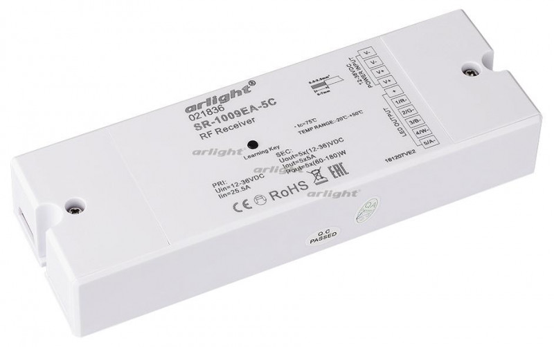 Контроллер Arlight SR-1009EA-5CH 021836 021836 - магазин электротехники Electroshop