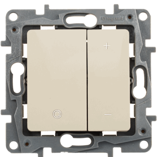 Светорегулятор нажимной Legrand Etika 400W, слоновая кость (бежевый) 672318 672318 - магазин электротехники Electroshop
