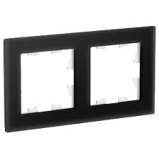 Рамка AtlasDesign Nature 2 поста оргстекло черный Systeme Electric ATN321002 ATN321002 - магазин электротехники Electroshop