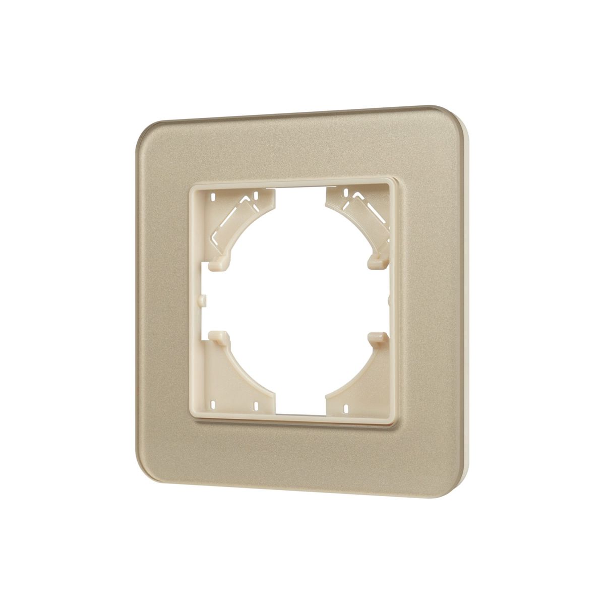 Рамка стеклянная на 1 пост Arlight FRM-OMALI-GS-1-GD 049667 049667 - магазин электротехники Electroshop