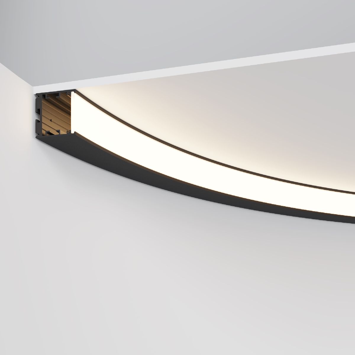 Радиусный профиль Maytoni Led strip ALM-3535R-B-IN-90°-1.5M ALM-3535R-B-IN-90°-1.5M - магазин электротехники Electroshop