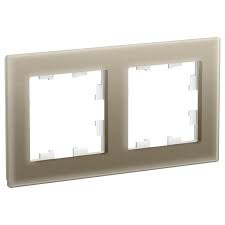 Рамка AtlasDesign Nature 2 поста оргстекло шампань Systeme Electric ATN320502 ATN320502 - магазин электротехники Electroshop