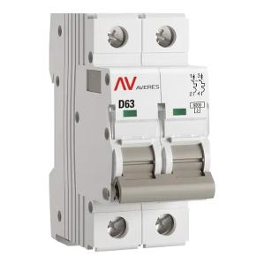 Выключатель автоматический EKF AVERES AV-6 63A (D) 2P однофазный 6kA mcb6-2-63D-av mcb6-2-63D-av - магазин электротехники Electroshop
