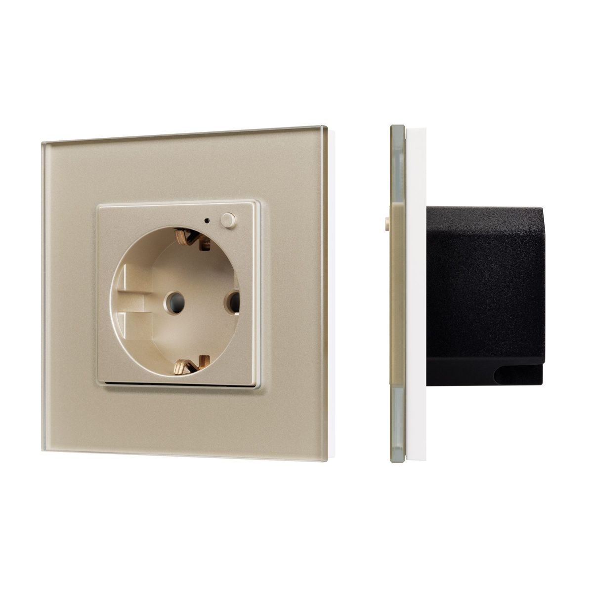 Розетка электрическая с Zigbee управлением Arlight SCT-OMALI-EUZB1-PL-GD (240V, 16A, Zigbee) 050218 050218 - магазин электротехники Electroshop