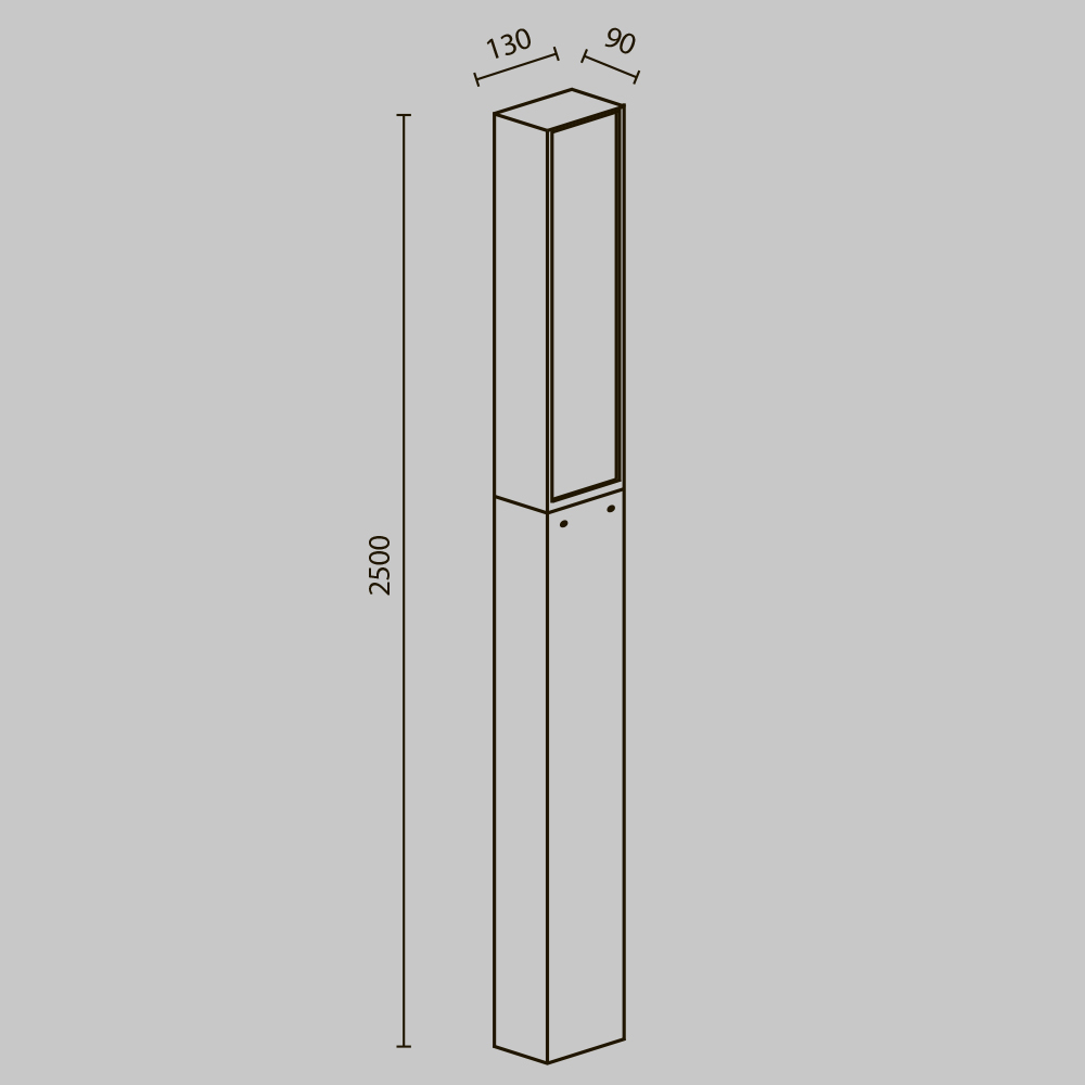 Парковый светильник Maytoni Blitz O470FL-L40GF3K O470FL-L40GF3K - магазин электротехники Electroshop