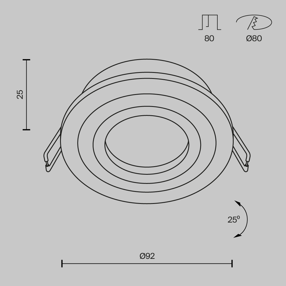 Встраиваемый светильник Maytoni Atom DL023-2-01S DL023-2-01S - магазин электротехники Electroshop