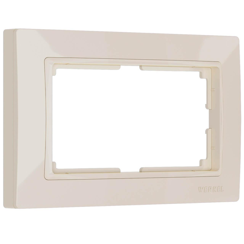 Рамка для двойной розетки Werkel Snabb basic слоновая кость W0082003 4690389161506 4690389161506 - магазин электротехники Electroshop