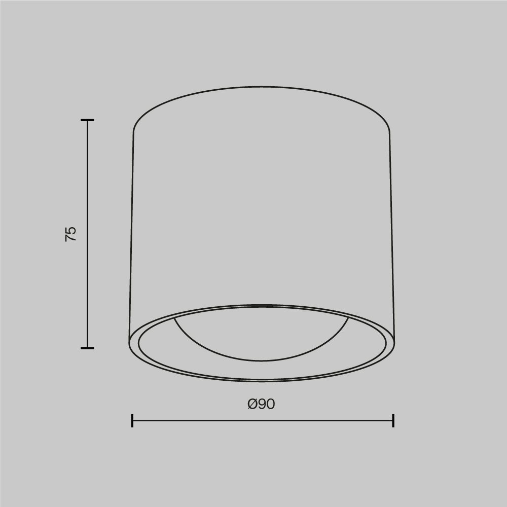 Накладной светильник Maytoni Lens C217CL-15W4K-W C217CL-15W4K-W - магазин электротехники Electroshop