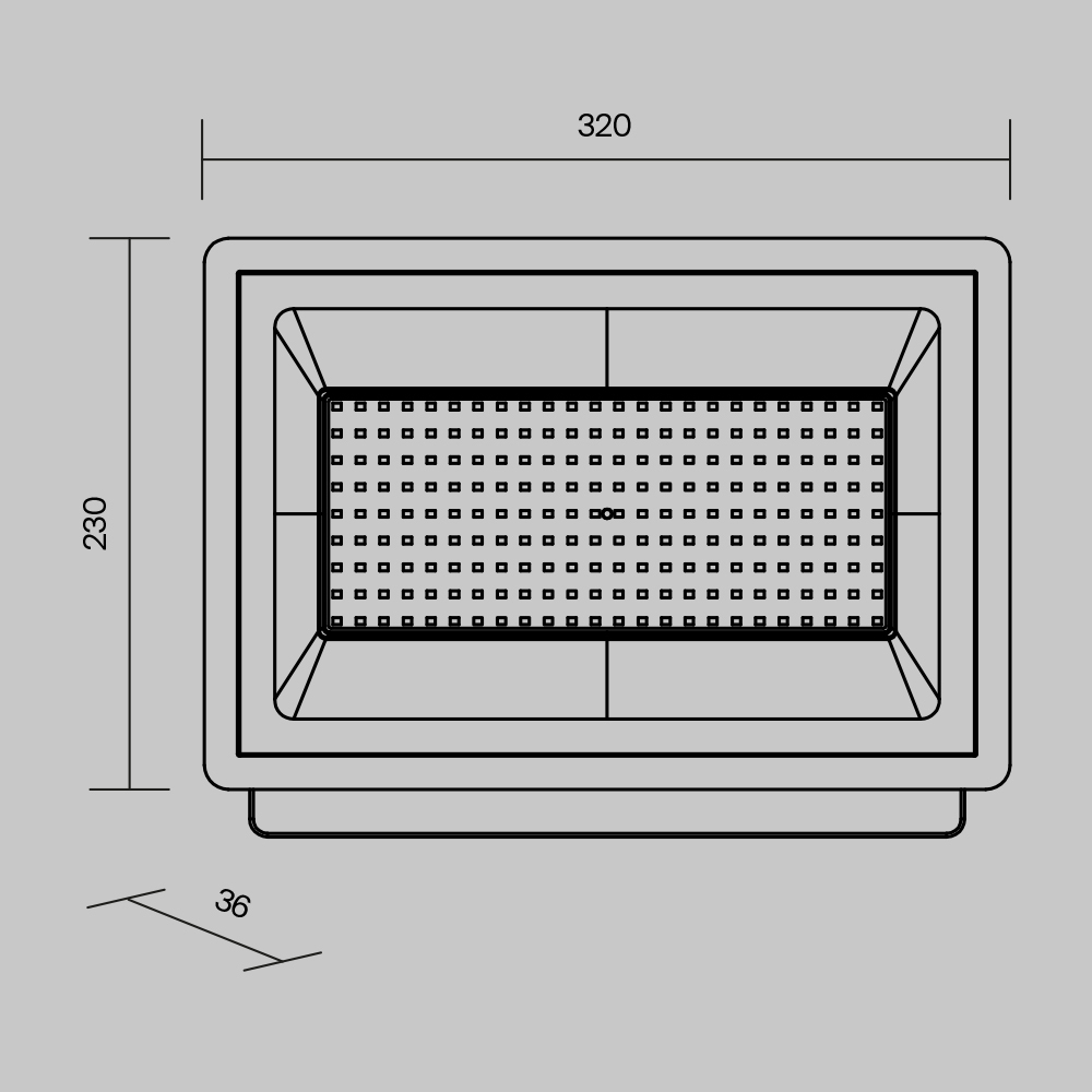 Прожектор Maytoni Flood FL001-L150B6K FL001-L150B6K - магазин электротехники Electroshop