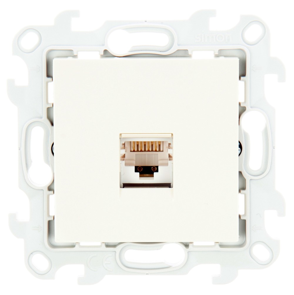 Розетка компьютерная RJ45 кат 5e UTP Simon 24 Harmonie слоновая кость 2410598-031 2410598-031 - магазин электротехники Electroshop