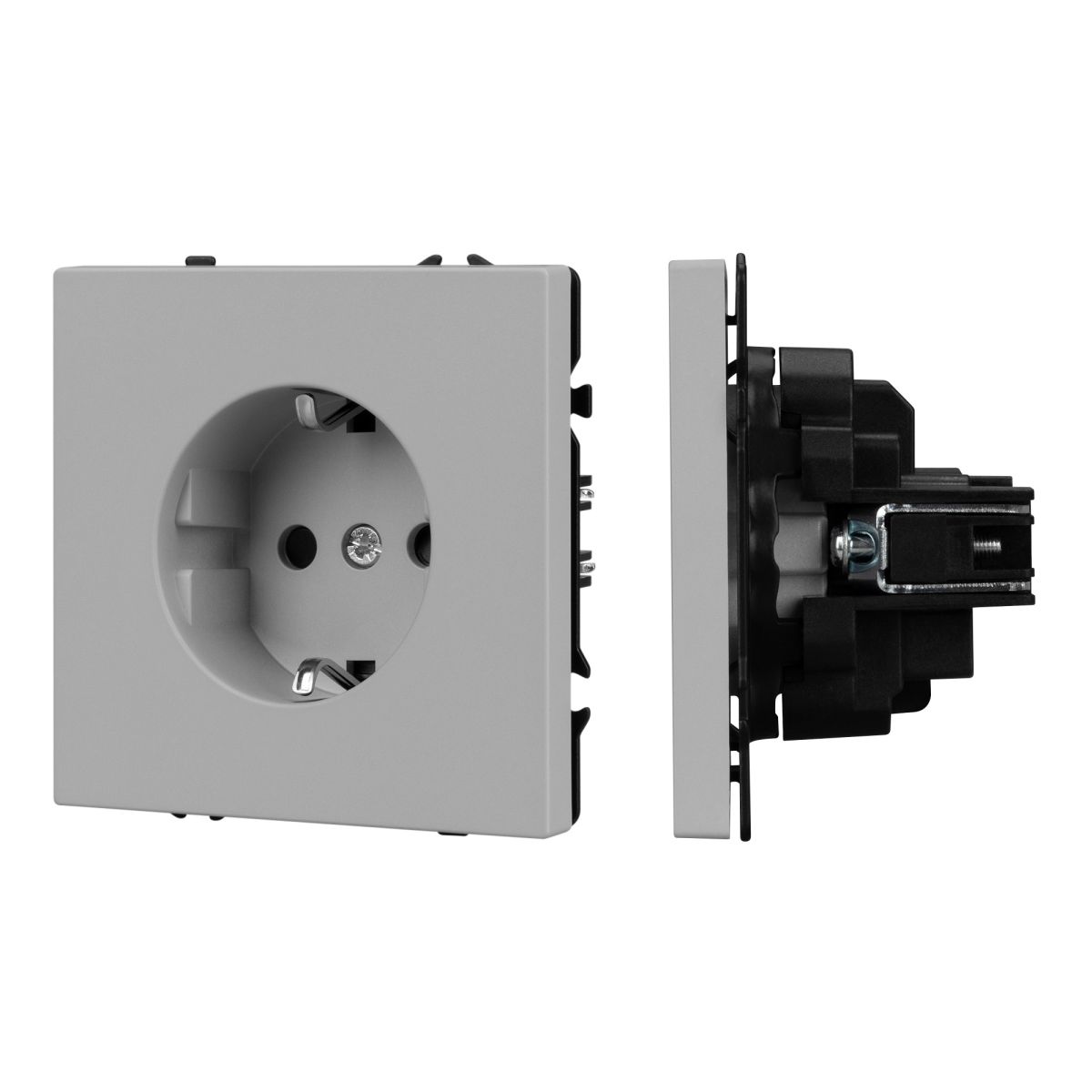 Розетка зк со шторками софт-тач никель Arlight SCT-MEU-SFPL-IS (250V, 16A) 059453(1) 059453(1) - магазин электротехники Electroshop