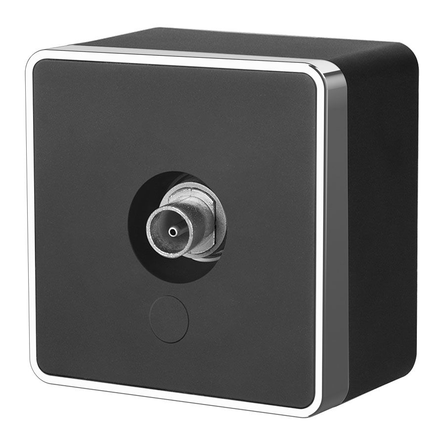 ТВ-розетка оконечная Werkel Gallant черный/хром W5083035 4690389164767 4690389164767 - магазин электротехники Electroshop
