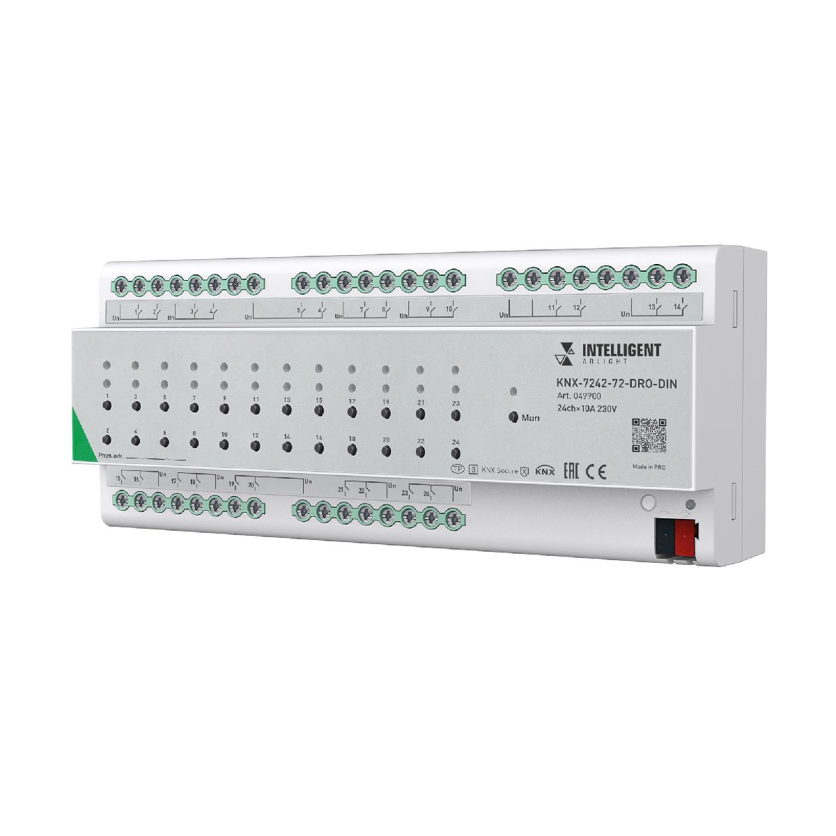 Релейный модуль Arlight KNX-7242-72-DRO-DIN Grey (BUS, 24x10A) 049900 049900 - магазин электротехники Electroshop