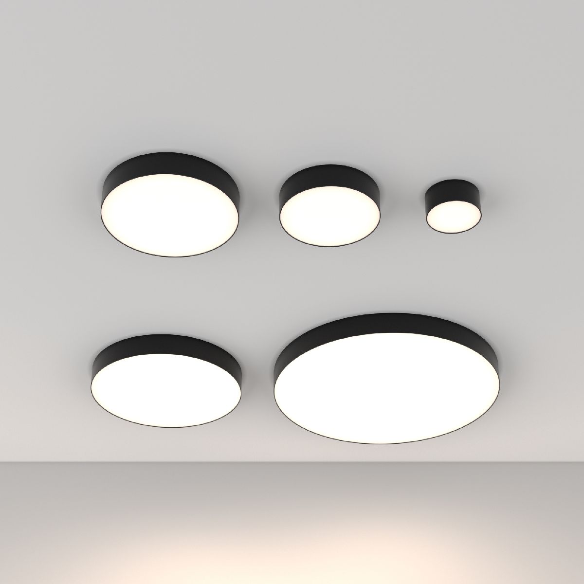 Потолочный светильник Maytoni Zon C032CL-12W4K-RD-B C032CL-12W4K-RD-B - магазин электротехники Electroshop