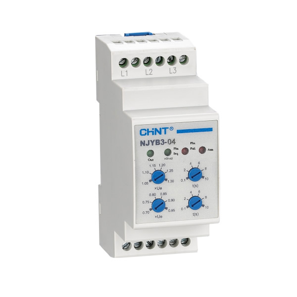 Реле контроля фаз NJYB3-15 3A AC220V CHINT 636025 636025 - магазин электротехники Electroshop