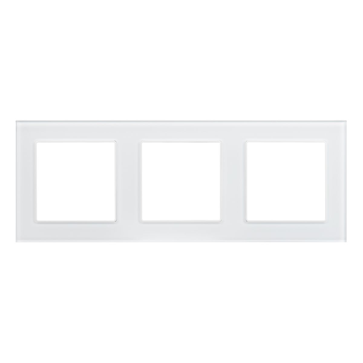 Рамка трехместная Arlight FRM-GLARE-GS-3-WH 043799 043799 - магазин электротехники Electroshop