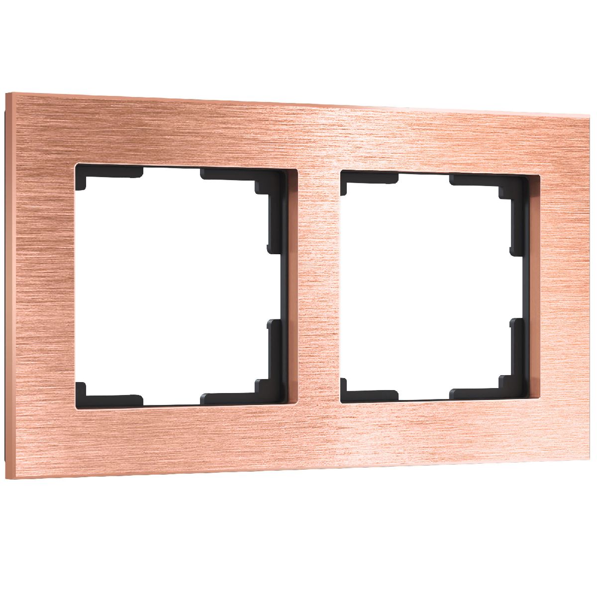 Рамка на 2 поста Werkel Aluminium 4690389182884 W0021712 a058763 4690389182884 - магазин электротехники Electroshop