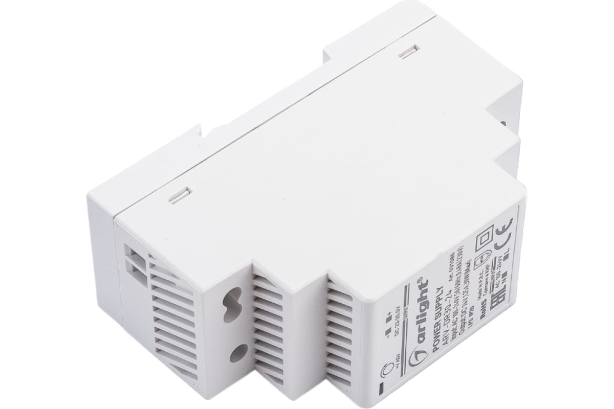 Блок питания на DIN-рейку 24V 1.25A 30W Arlight ARV-DR30-24 IP20 031085 031085 - магазин электротехники Electroshop