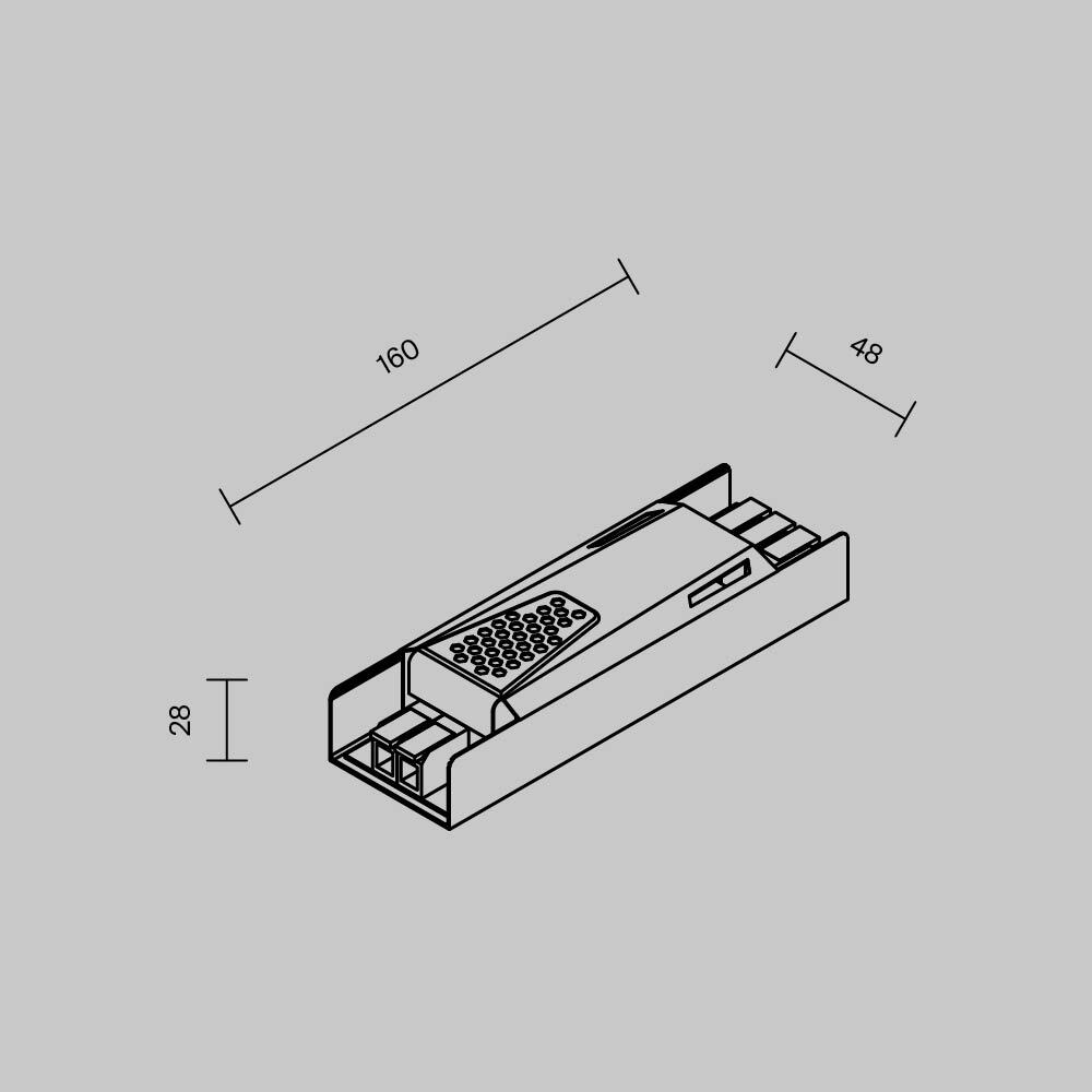 Блок питания Maytoni PSL013 100Вт DC24В IP20 821006 821006 - магазин электротехники Electroshop