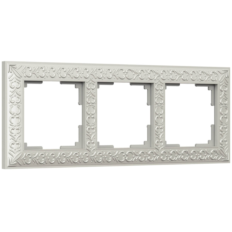 Рамка Werkel Antik на 3 поста жемчужный WL07-Frame-03 4690389063510 4690389063510 - магазин электротехники Electroshop