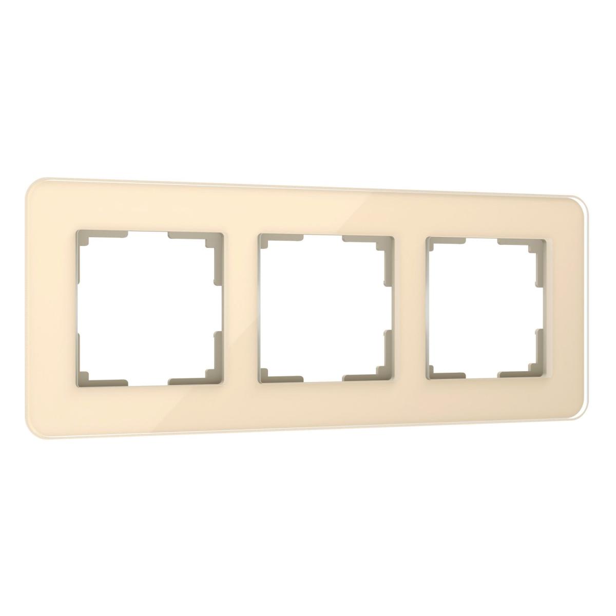 Рамка Werkel Elite на 3 поста айвори W0032443 4690389180781 4690389180781 - магазин электротехники Electroshop