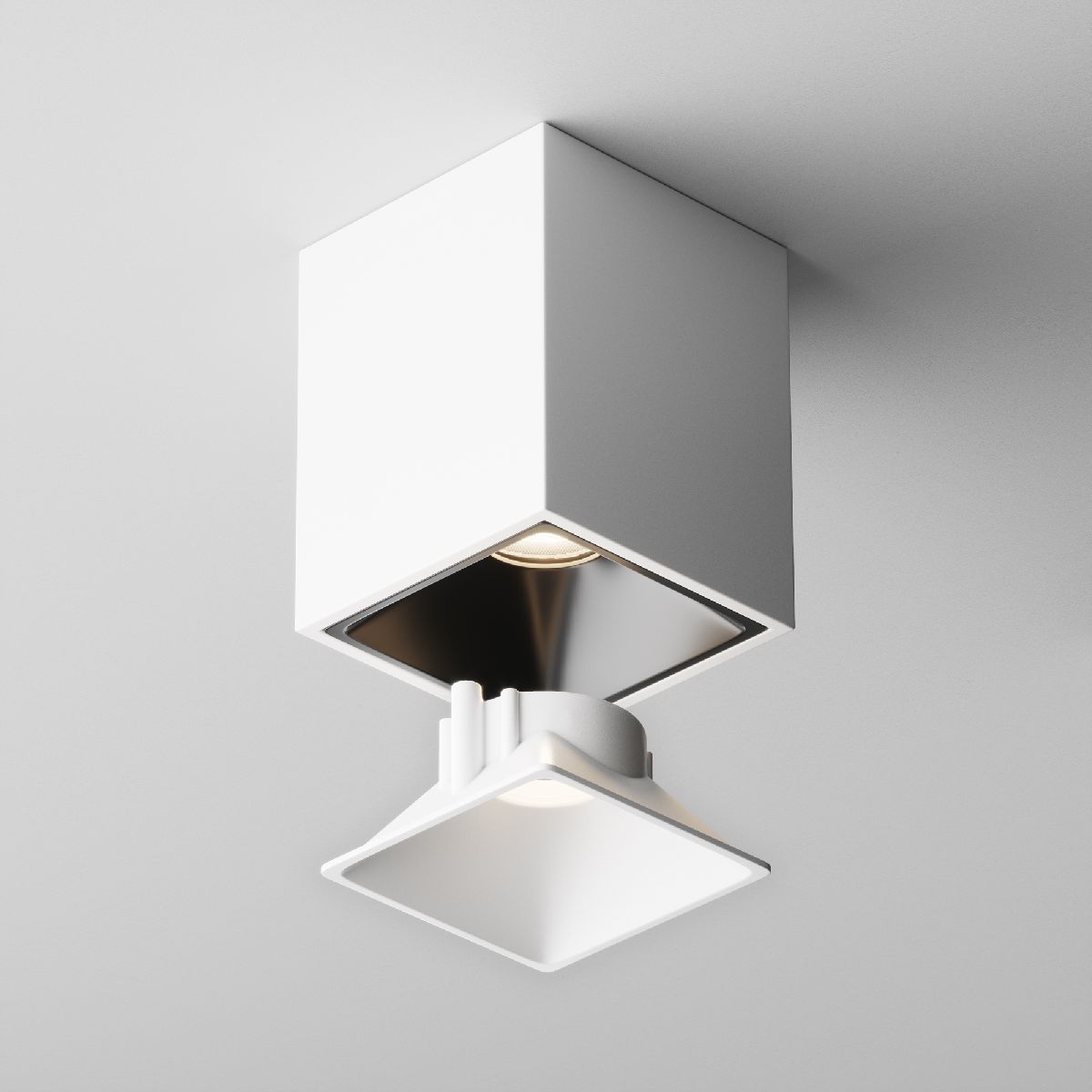 Декоративная рамка-отражатель для светильников серии Alfa LED Maytoni Downlight Ring8-10W-SQ-W Ring8-10W-SQ-W - магазин электротехники Electroshop