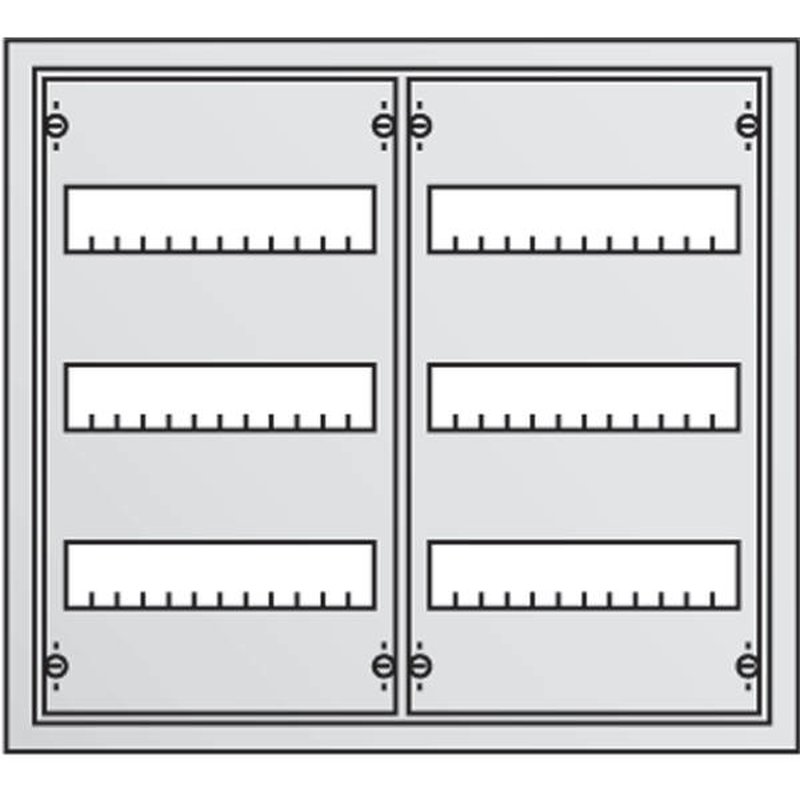 Распределительный щит ABB CA23V настенный 500x550x160 на 72 модуля в сборе с клеммами ComfortLine 2CPX052184R9999 2CPX052184R9999 - магазин электротехники Electroshop