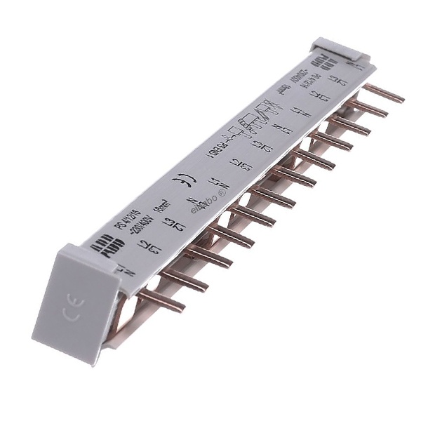 Гребенчатая шина PS4/12 4-полюсная (N L1 L2 L3) 12 модулей 63А ABB 2CDL240101R1012 2CDL240101R1012 - магазин электротехники Electroshop