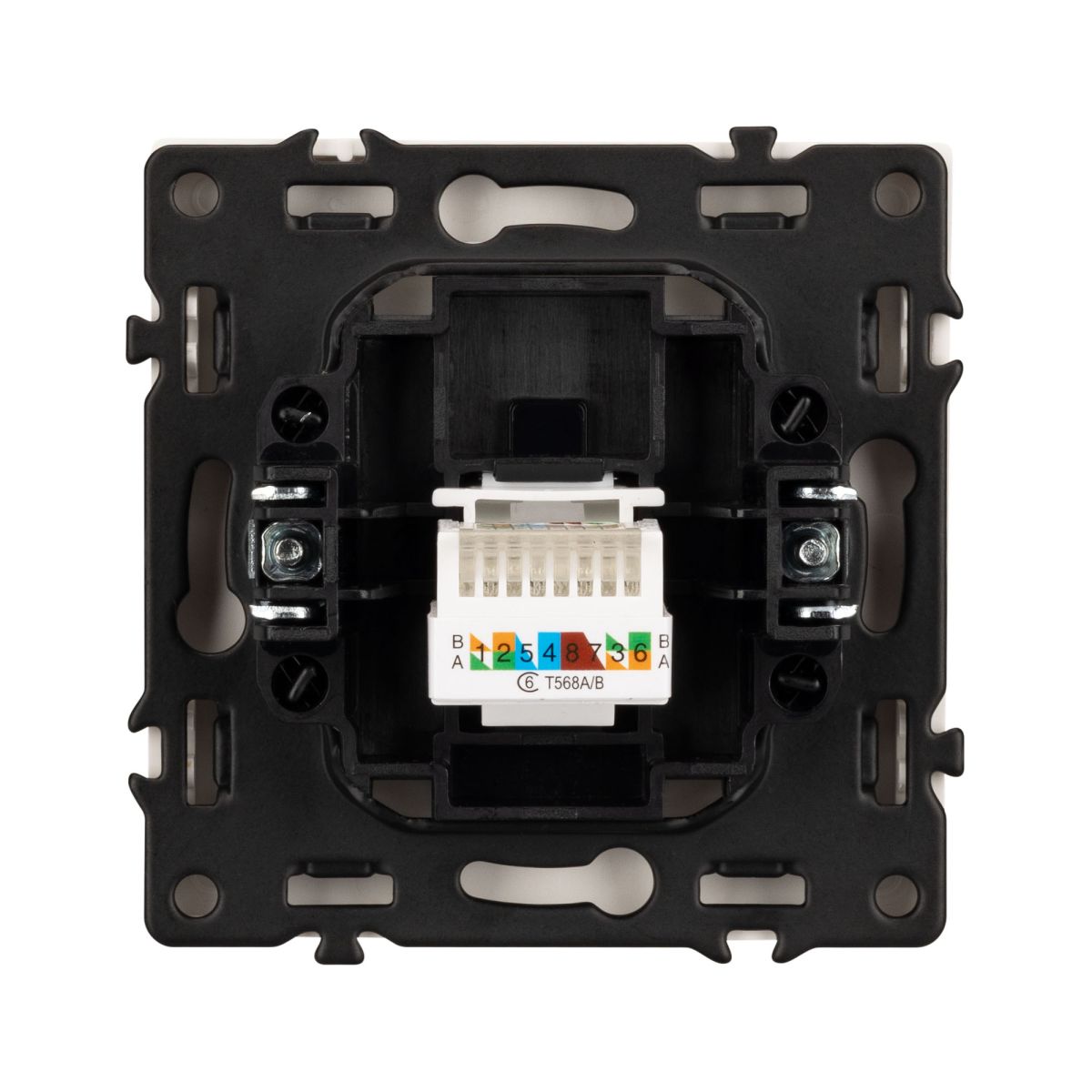 Розетка компьютерная софт-тач белый кварц Arlight SCT-MPC1-SFPL-WH (RJ-45, CAT6) 054304(1) 054304(1) - магазин электротехники Electroshop