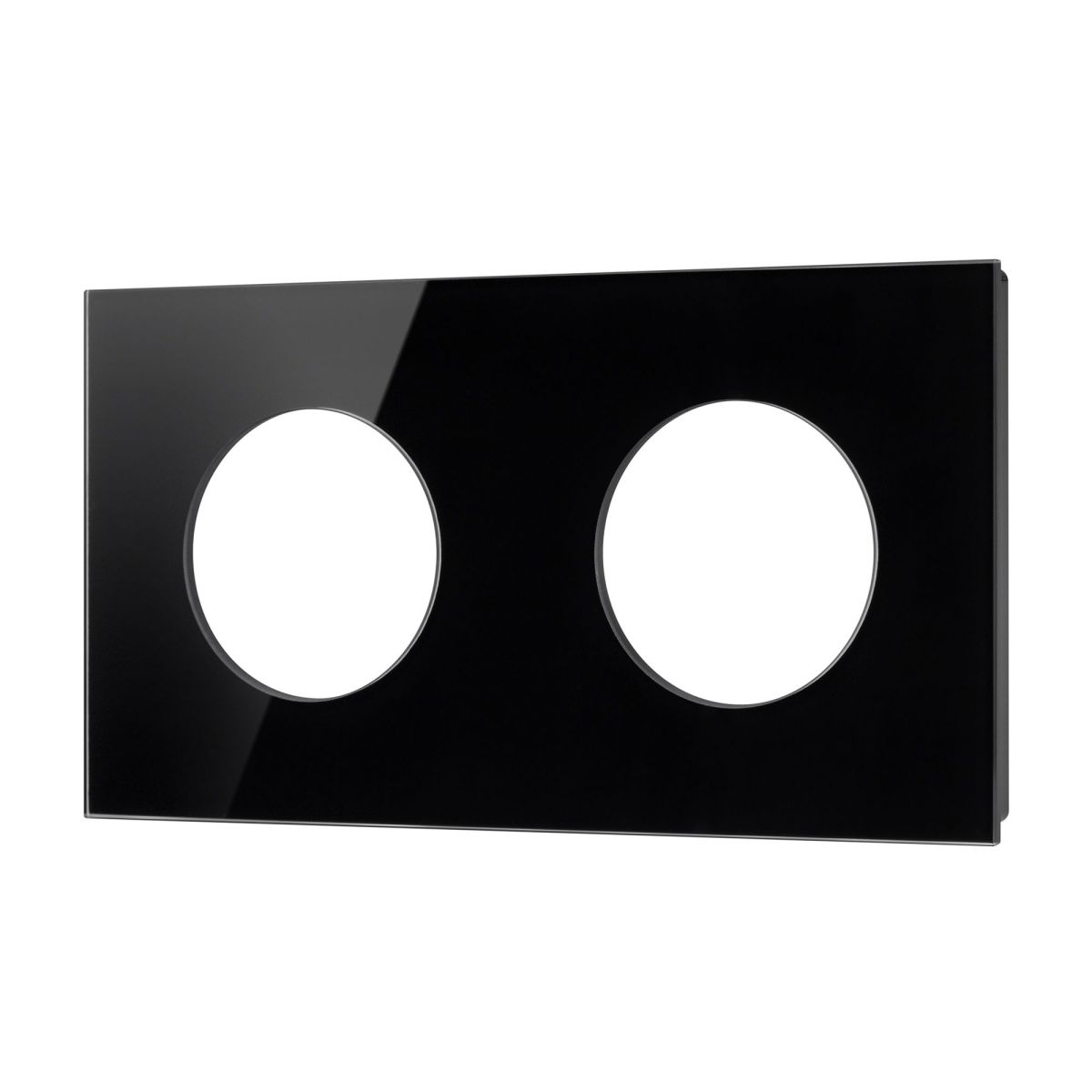 Рамка стеклянная на 2 поста Arlight FRM-GLARE-GC-2-BK 043836 043836 - магазин электротехники Electroshop