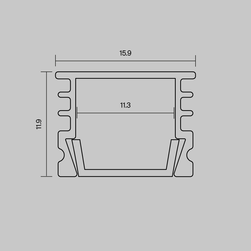 Профиль накладной Maytoni Led Strip ALM-005-S-2M 631012 631012 - магазин электротехники Electroshop