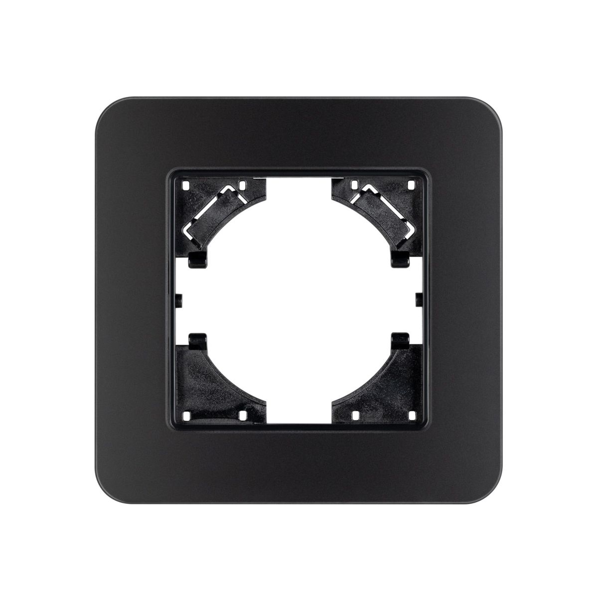 Рамка стеклянная на 1 пост Arlight FRM-OMALI-SFGS-1-BK 049676 049676 - магазин электротехники Electroshop