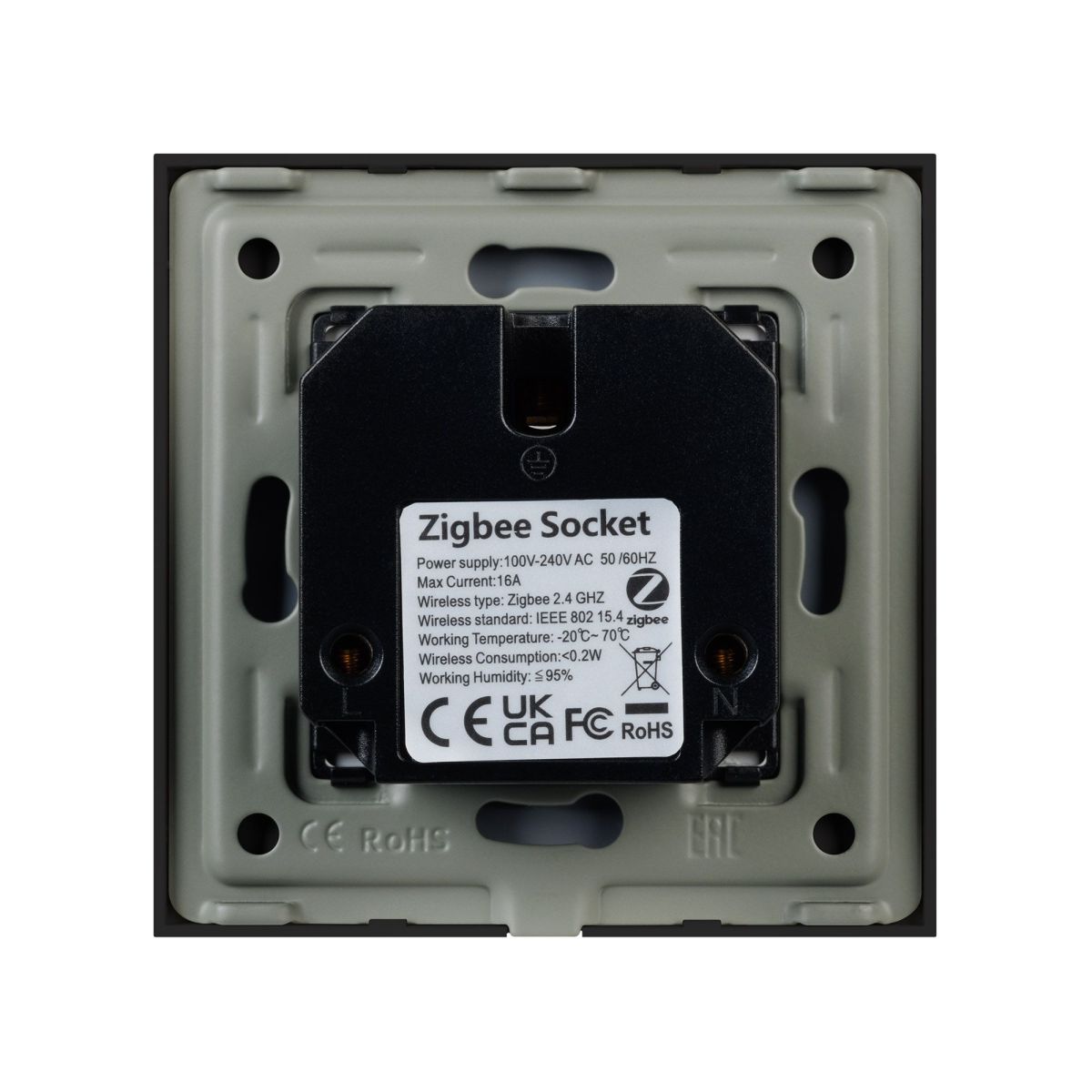 Розетка электрическая с Zigbee управлением Arlight SCT-OMALI-EUZB1-PL-BK (240V, 16A, Zigbee) 050216 050216 - магазин электротехники Electroshop