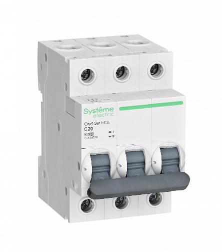 Автоматический выключатель Systeme Electric City9 Set 3П 20А С 4,5кА 400В (автомат) C9F34320 C9F34320 - магазин электротехники Electroshop