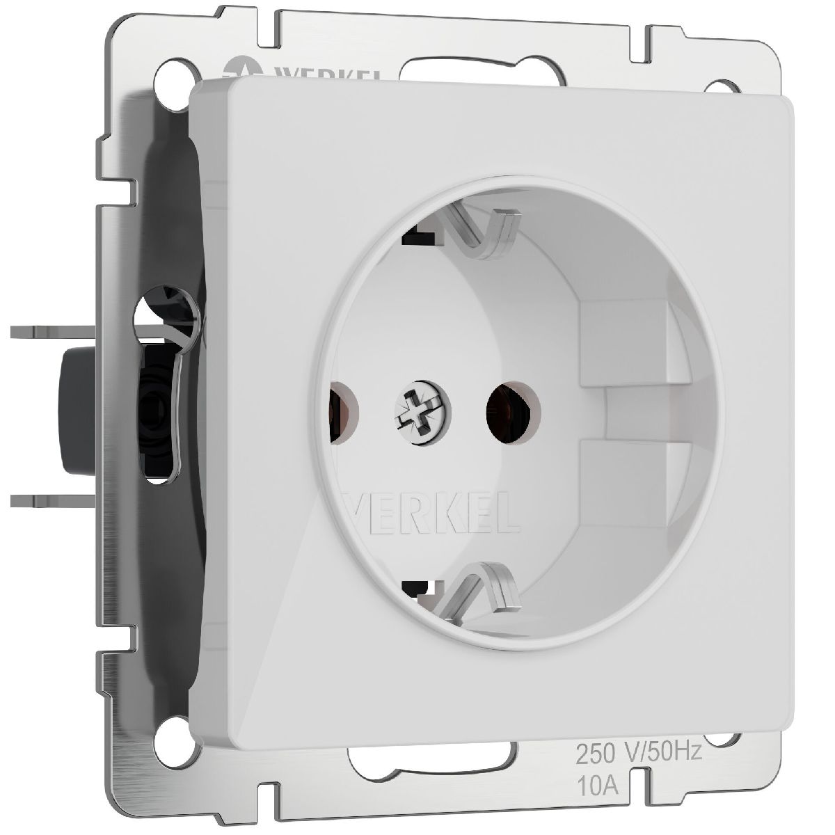Розетка с заземлением и шторками Werkel 4690389197321 W1171141 a064012 4690389197321 - магазин электротехники Electroshop