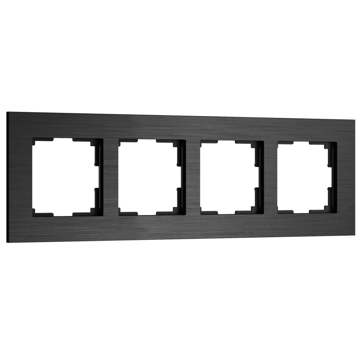 Рамка на 4 поста Werkel AluMax 4690389204104 W0043508 a066332 4690389204104 - магазин электротехники Electroshop