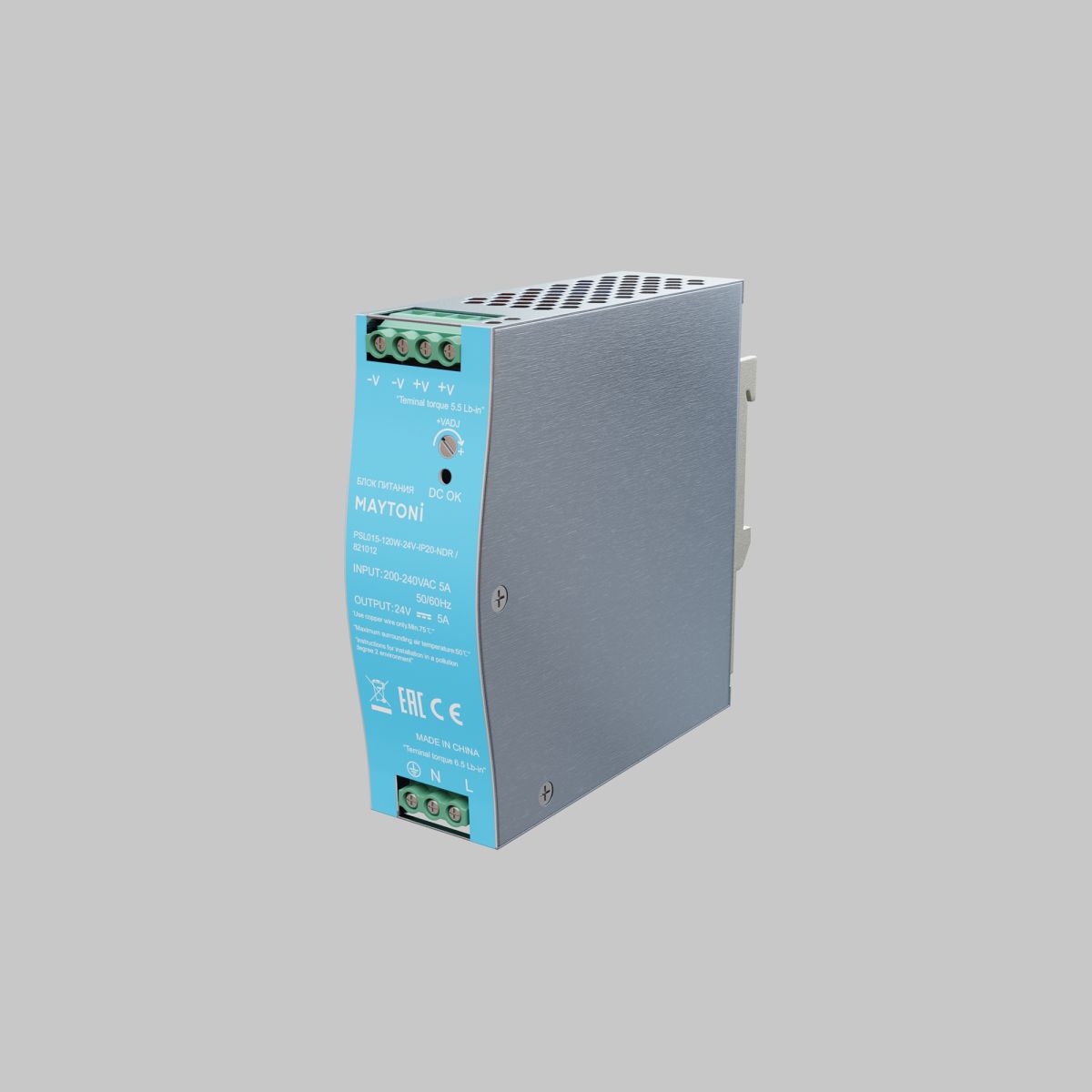 Блок питания Maytoni PSL015 120Вт DC24В IP20 821012 821012 - магазин электротехники Electroshop