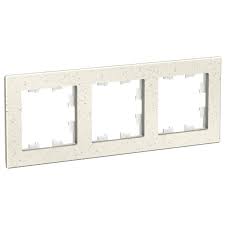 Рамка AtlasDesign Nature 3 поста мрамор крем рояль Systeme Electric ATN343103 ATN343103 - магазин электротехники Electroshop
