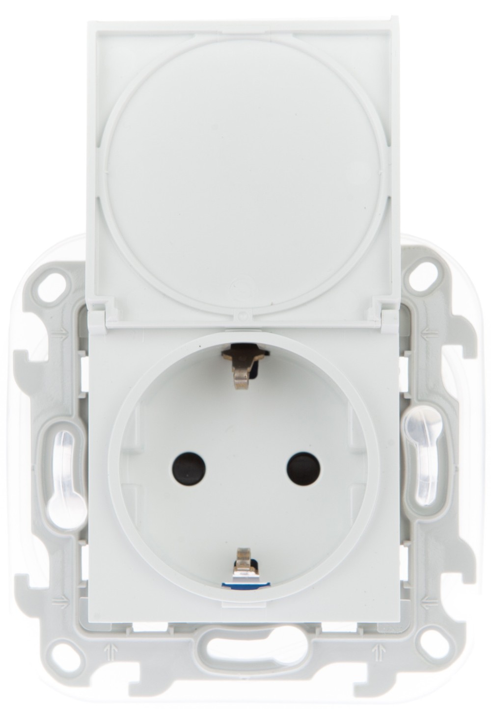Розетка 2К+З IP44 Push&Go Simon 24 Harmonie белый 2420448-030 2420448-030 - магазин электротехники Electroshop