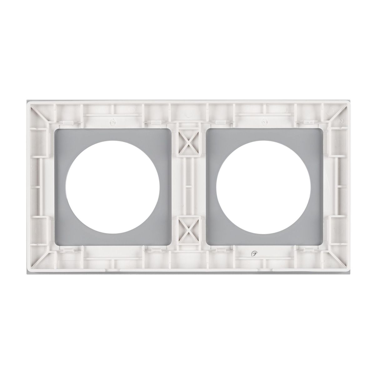 Рамка стеклянная на 2 поста Arlight FRM-GLARE-GC-2-WH 043835 043835 - магазин электротехники Electroshop
