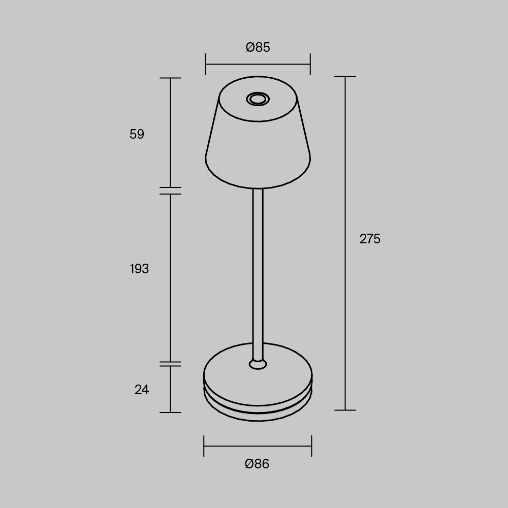 Настольная лампа с аккумулятором Maytoni Nook MOD494RL-L1BSK MOD494RL-L1BSK - магазин электротехники Electroshop